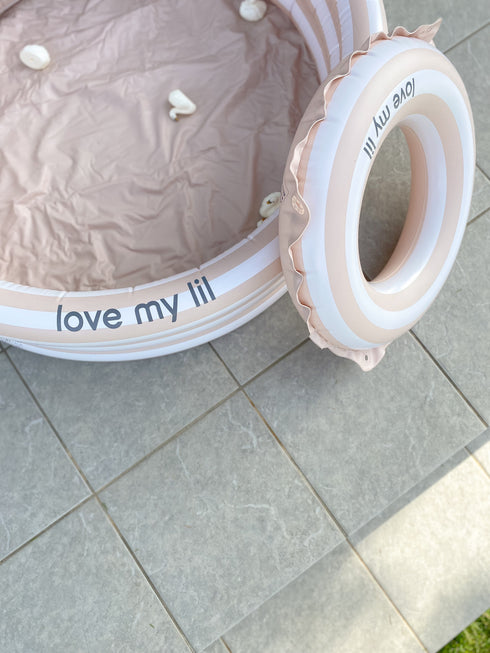 Love my lil スイムリング 浮き輪 50cm ストライプ ボーダー ラブマイリル